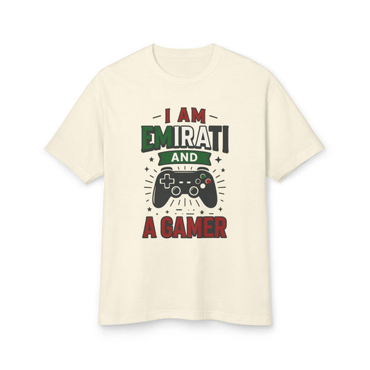 Emirati Gamer T-Shirt | Unisex Cotton Tee | Perfect Gift for Gamers | National Day Apparel | Comfortable Everyday Wear