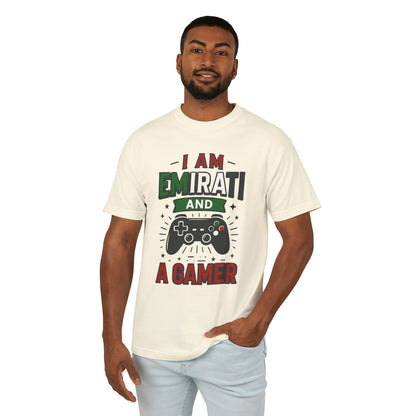 Emirati Gamer T-Shirt | Unisex Cotton Tee | Perfect Gift for Gamers | National Day Apparel | Comfortable Everyday Wear